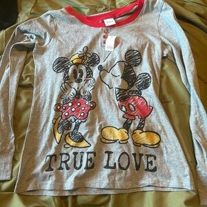 Minnie & Mickey Mouse long sleeve top